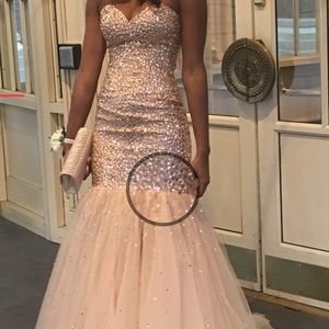 Formal Strapless Dress Size 0